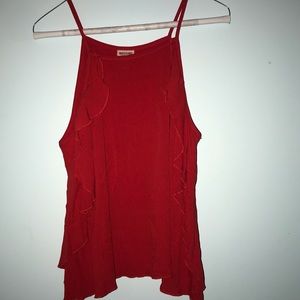 RED HALTER TOP! Size M